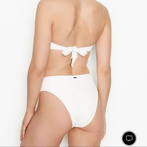 Victoria’s Secret white high waisted bikini bottoms